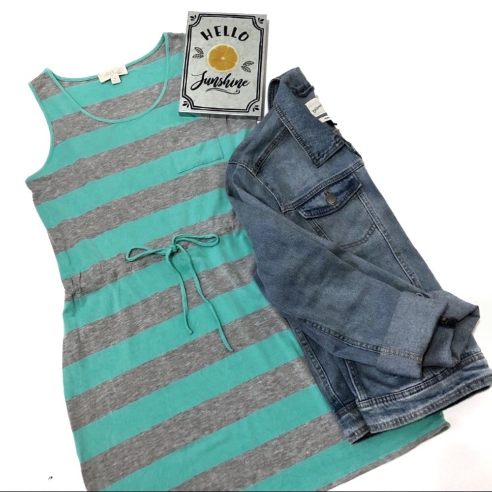 OLIVE & OAK striped dress